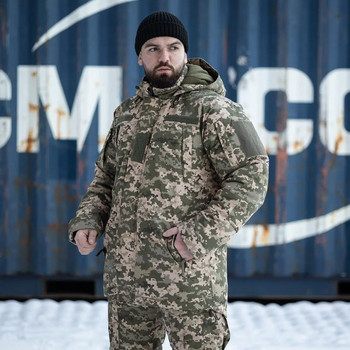Зимний бушлат Grifon Goverla с подкладкой Omni-Heat пиксель размер M
