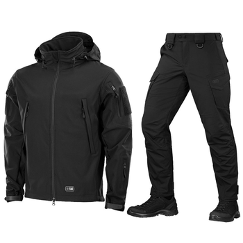 Форма M-Tac Куртка SoftShell + Брюки Aggressor Gen.II Flex Black размер XS