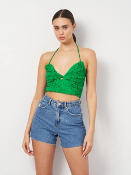 Футболка жіноча Zara 3265/919 M Зелена (03265919500035)