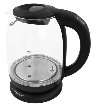 Электрочайник Esperanza EKK027 с настройкой температуры 60-100°C объем 1,7L Black