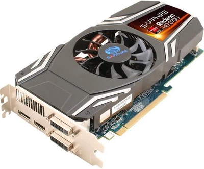 Видеокарта Sapphire Radeon HD 6790, 1 ГБ, GDDR5, 256 бит, 840/4200 МГц, DVI, HDMI, Dport Б/У
