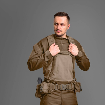 Тактический пояс GigMilitary Warbelt Coyot L/XL