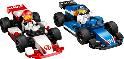 Конструктор LEGO City Автомобили для гонок F1 команд Williams Racing и Haas F1 92 детали (60464)