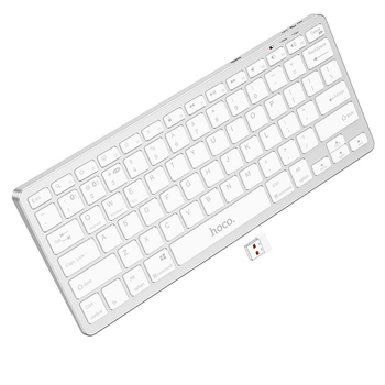 Клавіатура HOCO Wisdom wireless dual-mode keyboard GM32 |2.4G/BT5.0, 50h Max| біла