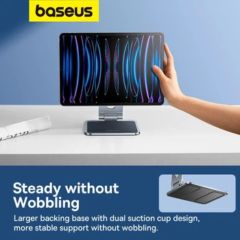 Тримач Baseus MagStable Series Magnetic Tablet Stand for Pad 12.9" Колір grey