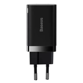 Блок живлення Baseus Super Si Pro Quick Charger C+U 30W EU Black