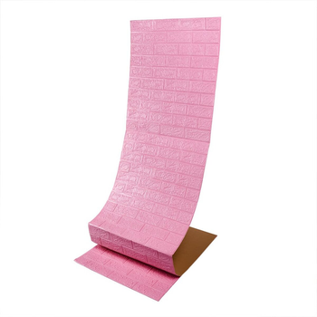 Самоклеющаяся 3D панель Sticker Wall под розовый кирпич 19600х700х3мм SW-00001471