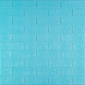 3D панель самоклеющаяся кирпич Sticker Wall 700х770х3мм (002-3) Бирюза SW-00000573