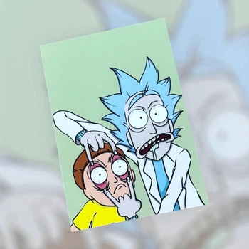 Открытка Рик и Морти (№1) Rick and Morty Размер 14*9