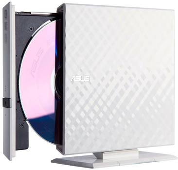 Оптичний привід ASUS DVD±R/RW USB 2.0 SDRW-08D2S-U LITE White External (CDDCAS00235)