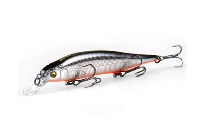 Воблер Bearking Ito Shiner 115SP, 15g, 0,5-1,2m, цвет N (Graphite Minnow),M114-N
