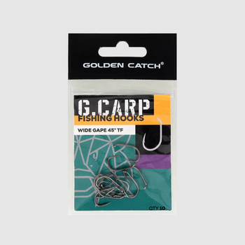 Крючок GC G.Carp Wide Gape 45° TF №6(10шт),5565031