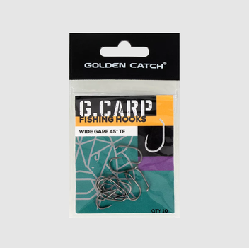 Крючок GC G.Carp Wide Gape 45° TF №2(10шт),5565033