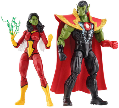 Zestaw figurek Hasbro Marvel Avengers Beyond Earth Mightiest Skrull Queen & Super Skrull 2 szt (5010996142535)