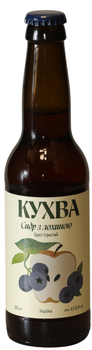 Сидр Кухва Брют игристый Яблоко-Голубика 6.5-8 % 0.33 л (4820272440108)