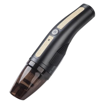 Ручной пылесос автомобильный Car vacuum cleaner + charge HY05 аккумуляторный от USB с насадками Черный