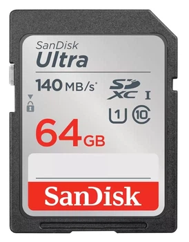 Карта памяти SanDisk Ultra SDSDUNB-064G-GN6IN SD 64GB C10 UHS-I