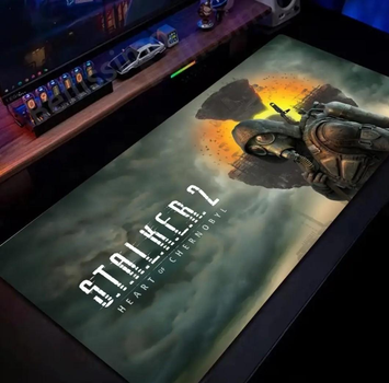 Великий килимок STALKER 2 XXL Сірий колір 600X300X2 мм ECO пакування