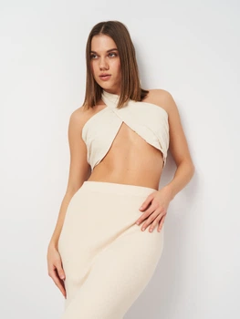 Футболка жіноча Zara 4688/167 L Бежева (04688016712047)
