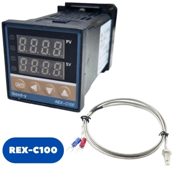 ПІД-терморегулятор REX-C100 з термопарою та релейним виходом