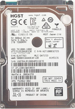 HDD 2.5 1TB Hitachi hts721010a9e630 7200/32MB s/n geye б/у