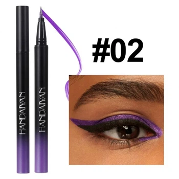 Підводка рідка перламутрова для очей Handaiyan Metallic Liquid Liner, водостійка, фіолетова, 0,8 мл