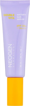 Легкая солнцезащитная выравнивающая тон сыворотка Neogen Dermalogy Double Vita Watery Sun Serum на водной основе SPF 50+ РА++++ 50 мл (8800247160152)