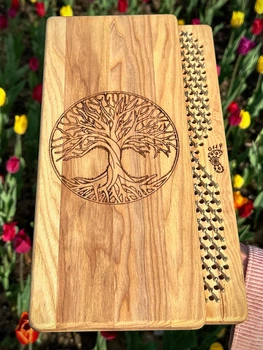 Доска Садху Oh! Sadhu + чехол, 100% ясень, для медитации на гвоздях, 10мм, Древо Жизни