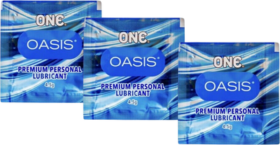 Лубрикант One Oasis Premium на водній основі 4.5 г х 3 шт (ROZ6400230323)
