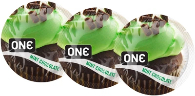 Презервативи One Flavor Waves Шоколад та м'ята Зелені 3 шт (ROZ6400230335)