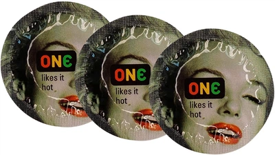 Презервативи One Color Sensation Likes It Hot Рожеві 3 шт (ROZ6400230337)