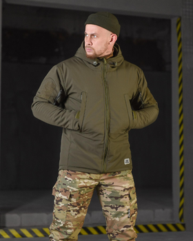 Тактична зимова куртка SoftShell Omni-Heat XL олива (90336)