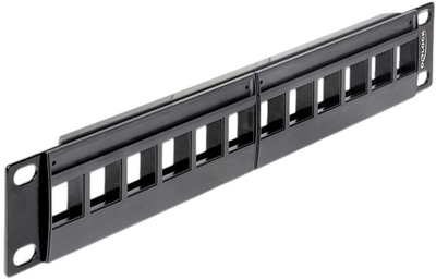 Panel krosowy Delock 12-port 1U 10" Keystone (4043619432592)