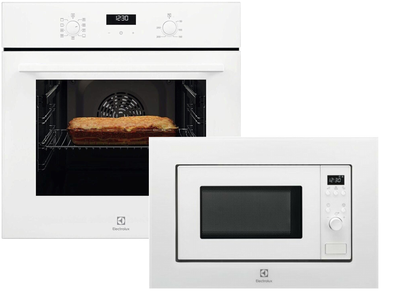 Духовой шкаф электрический ELECTROLUX EOF5F50BV + Встраиваемая микроволновая печь Electrolux LMS2173EMW (комплект)