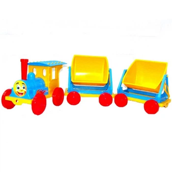 Игрушка поезд Doloni 013118/1 T, грузовой, 110 см, Голубой (013118/1-RT)