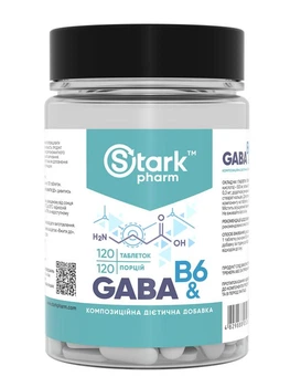 Габа Stark Pharm GABA & B6 500 мг 120 таблеток (4540)