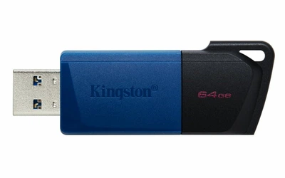 USB флеш-накопитель, флешка Kingston USB3.2 Gen. 1 DT Exodia M 64GB Black/Blue (DTXM/64GB)