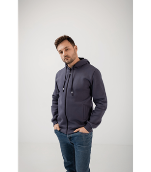 Батальна чоловіча тепла кофта - HECTOR - 30505 - 2XL - Сірий