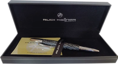 Подарочная шариковая ручка Rudi Kellner Glamour ass Синяя 0.7 мм с кожаным покрытием (4820606002163)