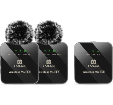 Микрофон Puluz PU3154B 2TX + 1RX