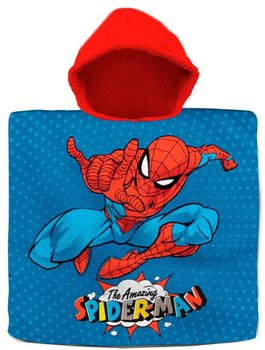 Ręcznik-poncho kąpielowy Marvel The Amazing Spiderman 60 x 60 cm Niebieski (8435507873819)