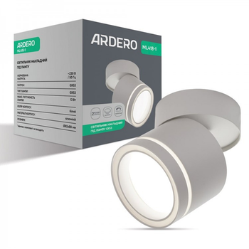 Накладной поворотный светильник Ardero ML418-1 GX53 белый