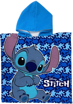 Рушник-пончо для купання Disney Stitch 50 x 100 см Синій (8435631340607)