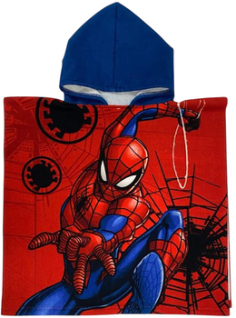 Ręcznik-poncho Marvel Spiderman Mikrofibra 50 x 100 cm (8435631340577)