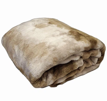 Плед флисовый Colorful Home 200*220 "Радуга" Коричневый