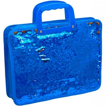 Сумка пластиковая с пайетками 106950_Blue