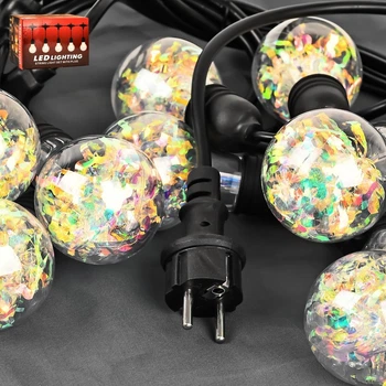 Гірлянда світлодіодна зовнішня "Лампочки голограма" 5м 10led Home R95901