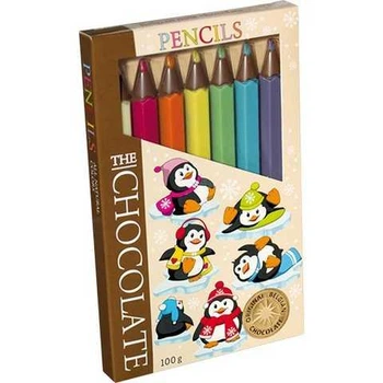 Карандаши из бельгийского шоколада The chocolate 100 г (Пингвины)