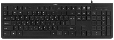 Клавіатура дротова HAMA USB-A 105key чорна