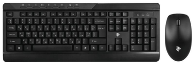 Комплект клавиаутра и мышь 2E 2E-MK410MWB USB черный